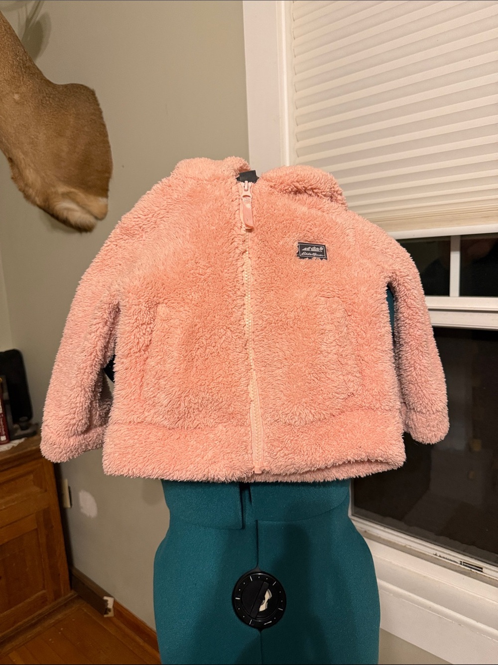 Eddie Bauer Plush Sherpa Jacket in Blush Pink